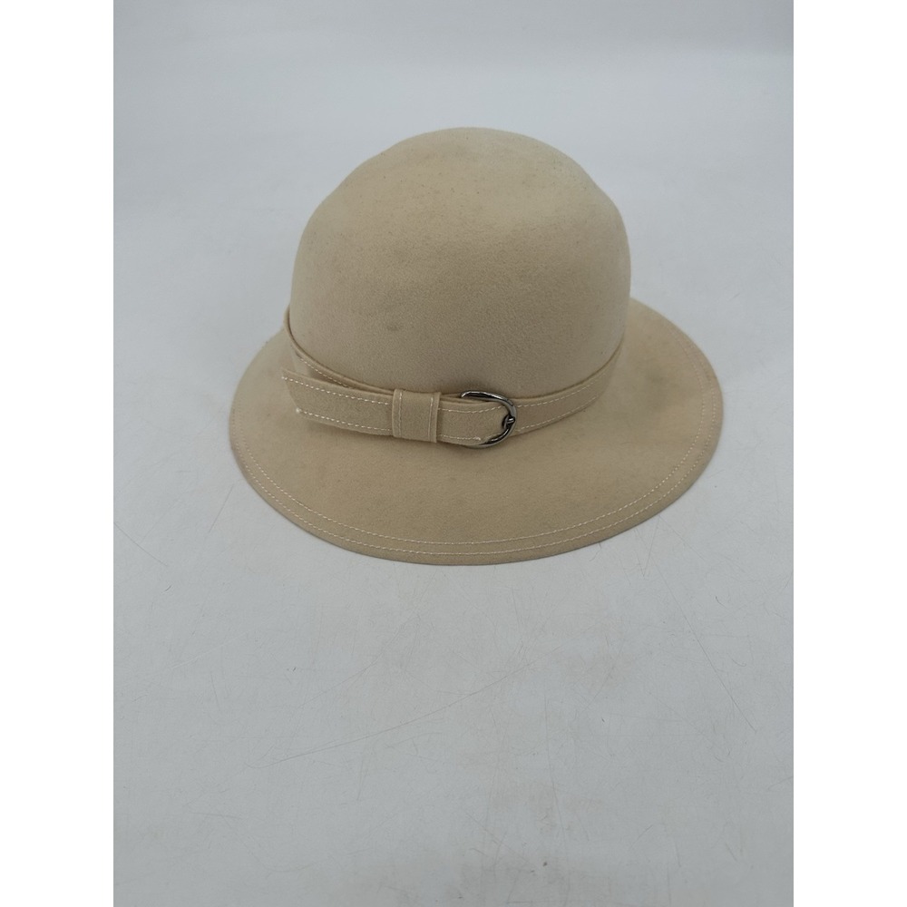 Vintage Adolfo‎ II Saks Fifth Vintage Wool Wide Buckle Hat 735 Union Made